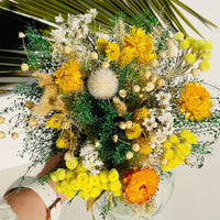 Bouquet de fleurs séchées BOHEME naturel de Chaton et Monsieur Ours, un bouquet naturel et une jolie idée cadeau