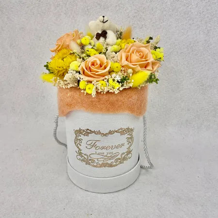 Une FLOWER BOX en cadeau de naissance, ou cadeau d'anniversaire, une idée originale et durable, un charmant cadeau pour la famille.