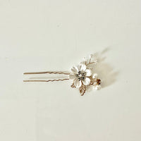 Accessoire, Barrettes cheveux, Blanc doré, Femme, Fille, Coiffure, Mariages et Fêtes
