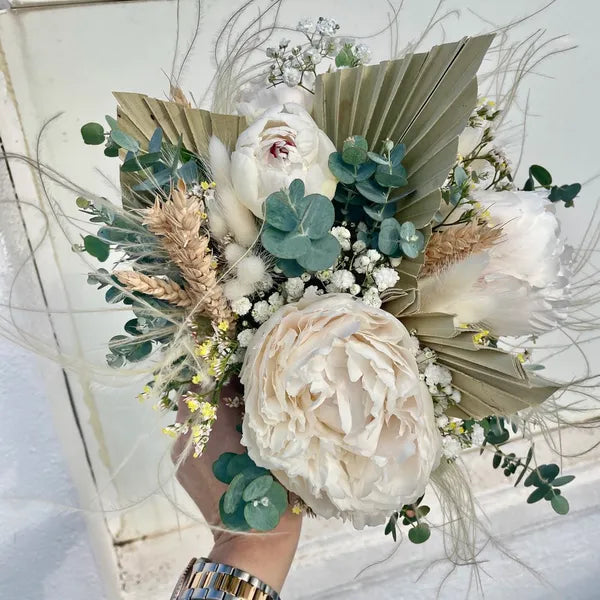 Bouquet de Mariée Blanc/vert