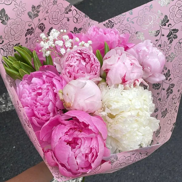 FÊTE DES MERES Bouquet de Pivoines douces