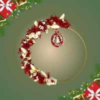 CHRISTMAS, RED Christmas Wreath, Decoration, Christmas Gift Idea