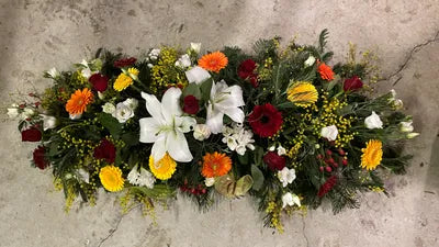 Gerbe de Deuil en fleurs fraîches à partir