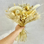 Bouquet Bohème Palm nuances de Bllanc Beige - Accessoire mariage