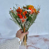 Bouquet de fleurs séchées, fleurs séchées oranges, fleurs séchées, chaton et monsieur ours, Biarritz, France