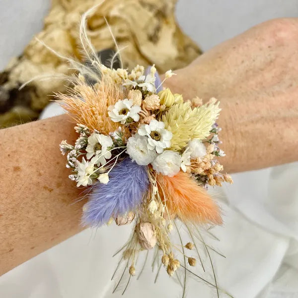 Bracelet Bohème Palm nuances abricot milka - Accessoire mariage