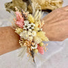 Bracelet Bohème Palm nuances de rose blanc - Accessoire mariage