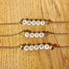 Bracelet Lettres Or Jaune PERSONNALISABLE